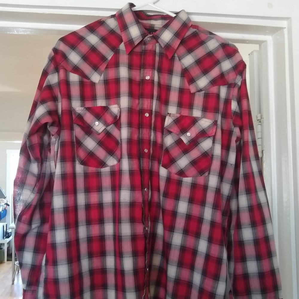 Plains Vintage Western Shirt Medium